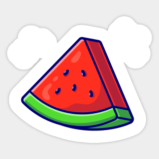 Slices Of Watermelon Cartoon Sticker